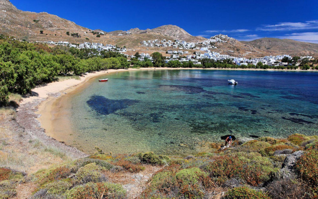Le spiagge e i villaggi dell'isola greca di Serifos